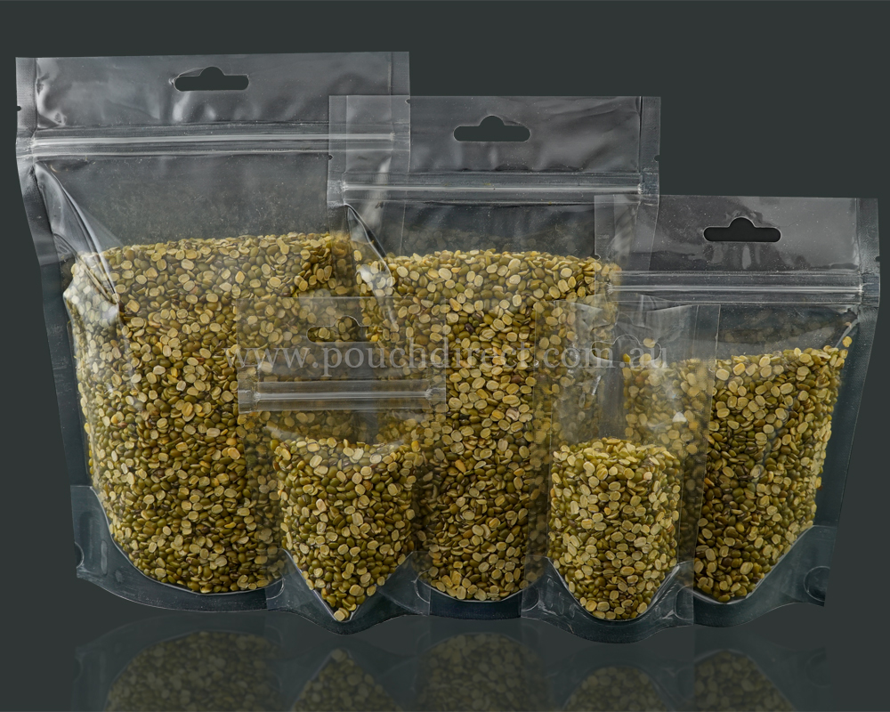 Ultra clear stand up pouch