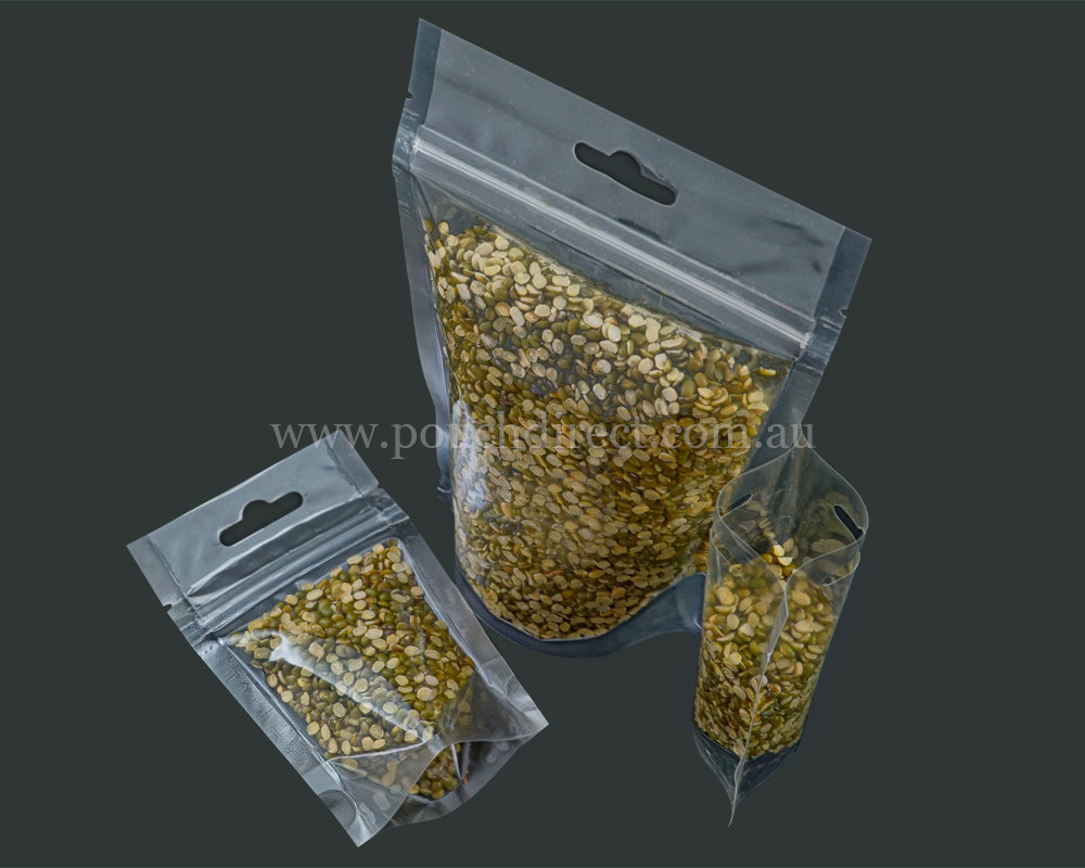 Ultra clear stand up pouch