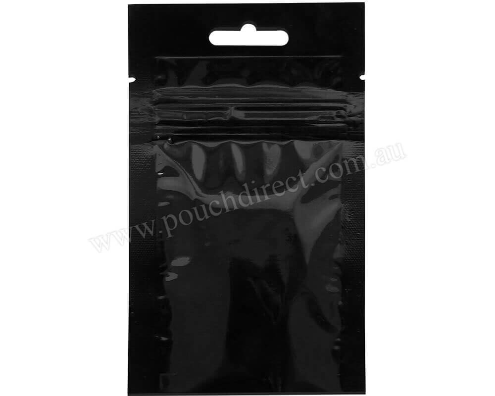 3gm Black Three Side Seal Bag