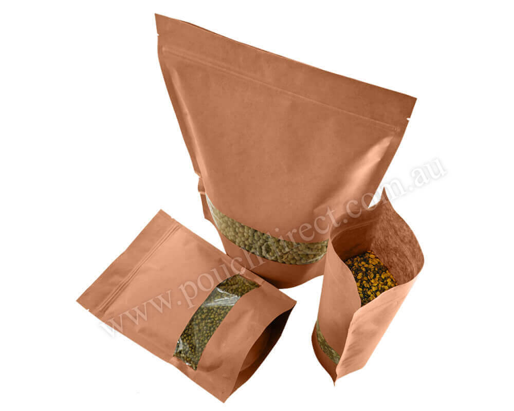 Brown Paper With Rectangle Window