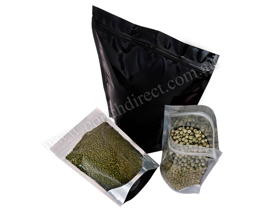 Clear Black Pouches