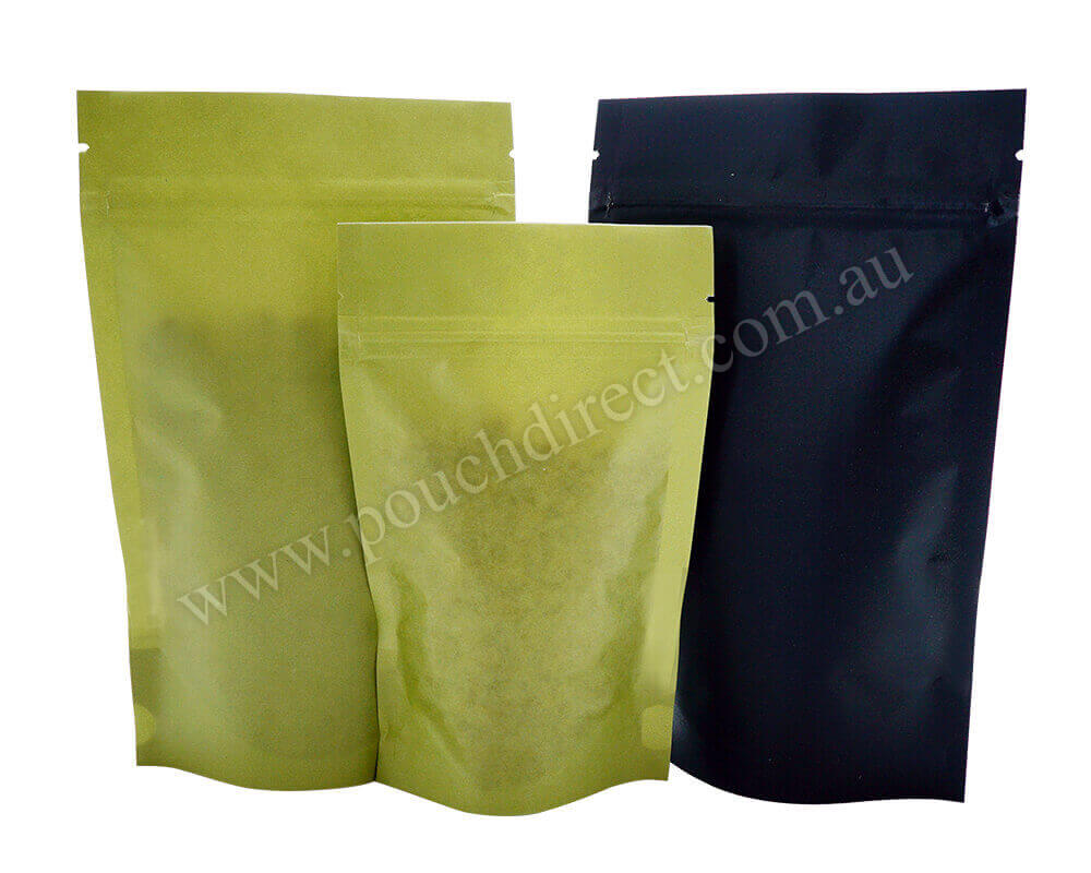 Black & Green Paper Bags