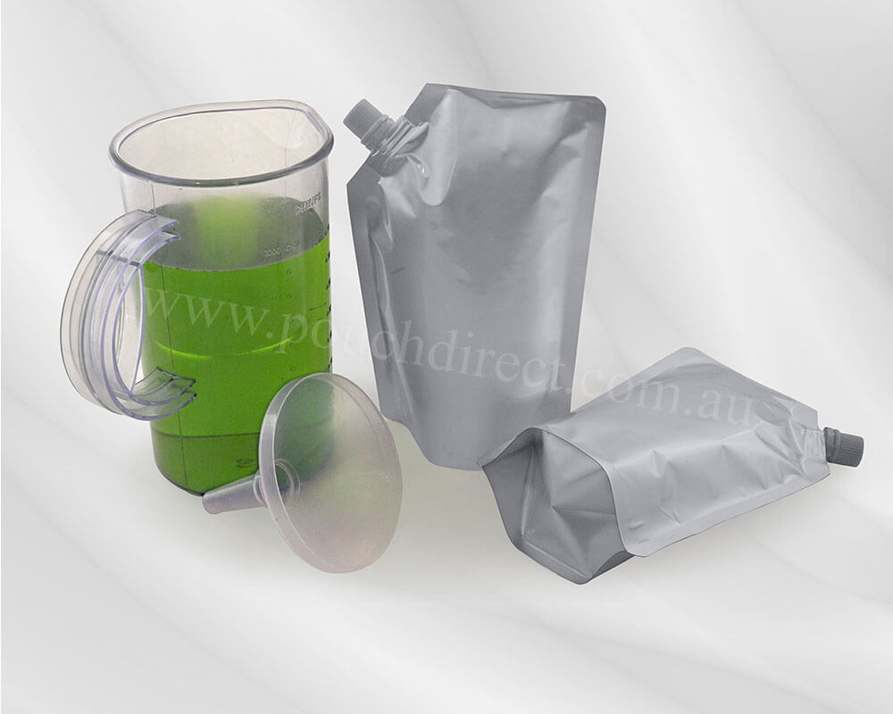 Matt Silver Pouches