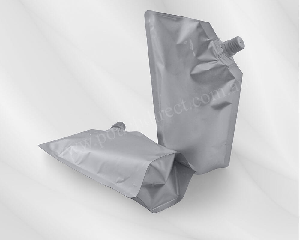 Matt Silver Pouches