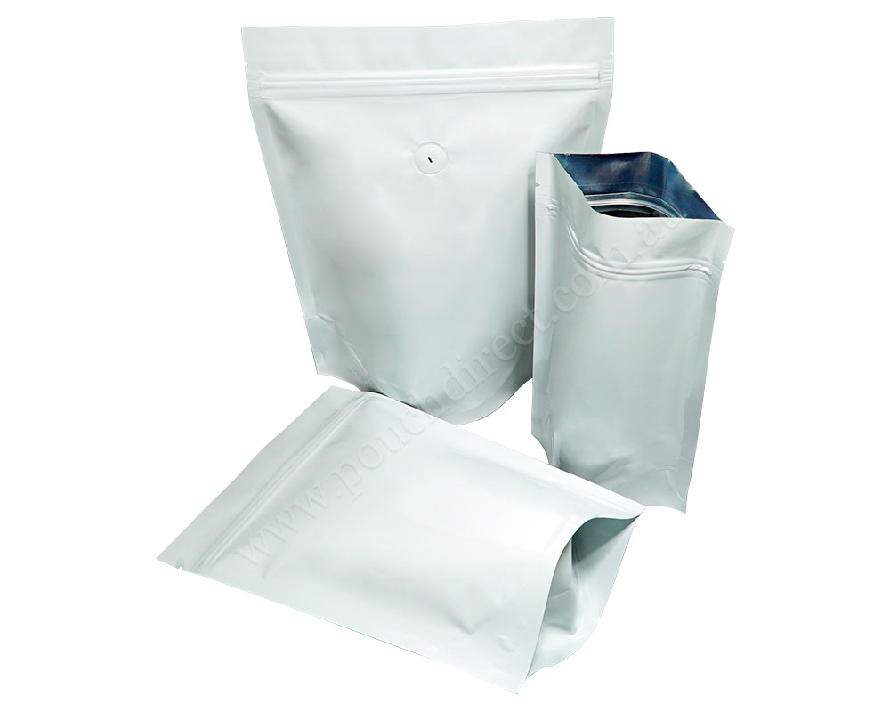 Matt White Pouches