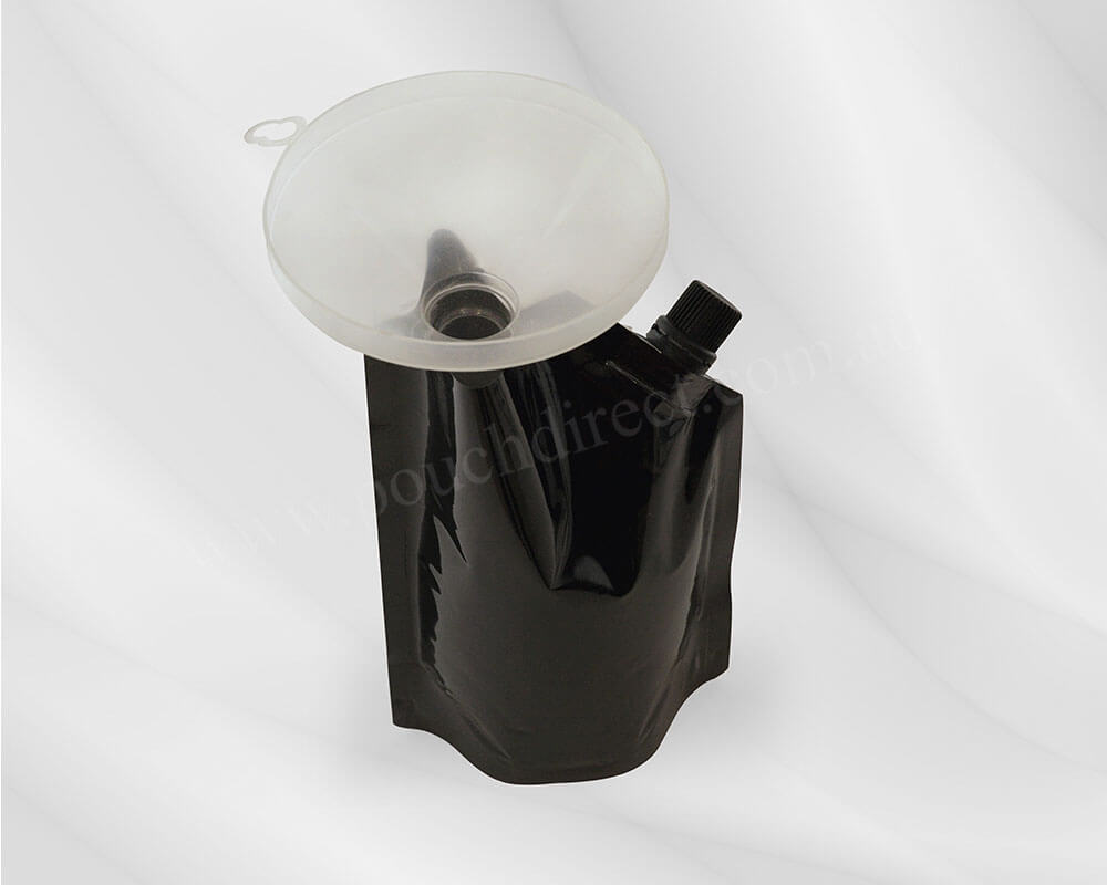 Shiny Black Spout pouch