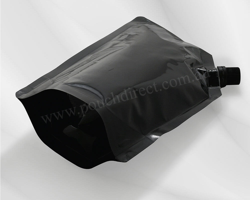 Shiny Black Spout pouch