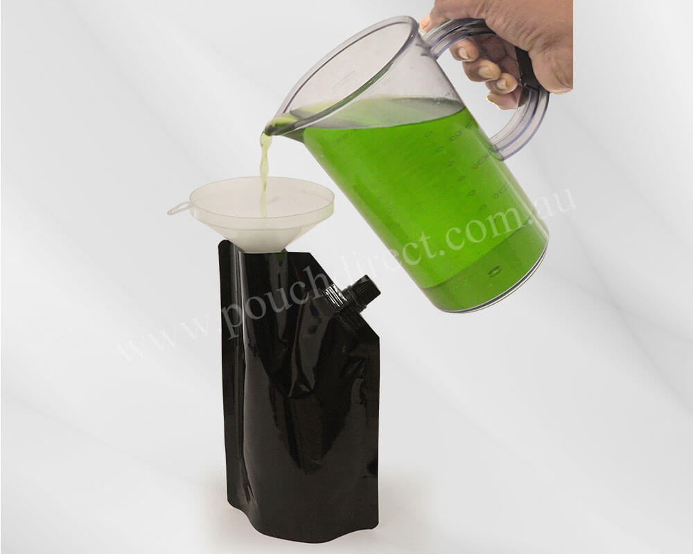 Shiny Black Spout pouch
