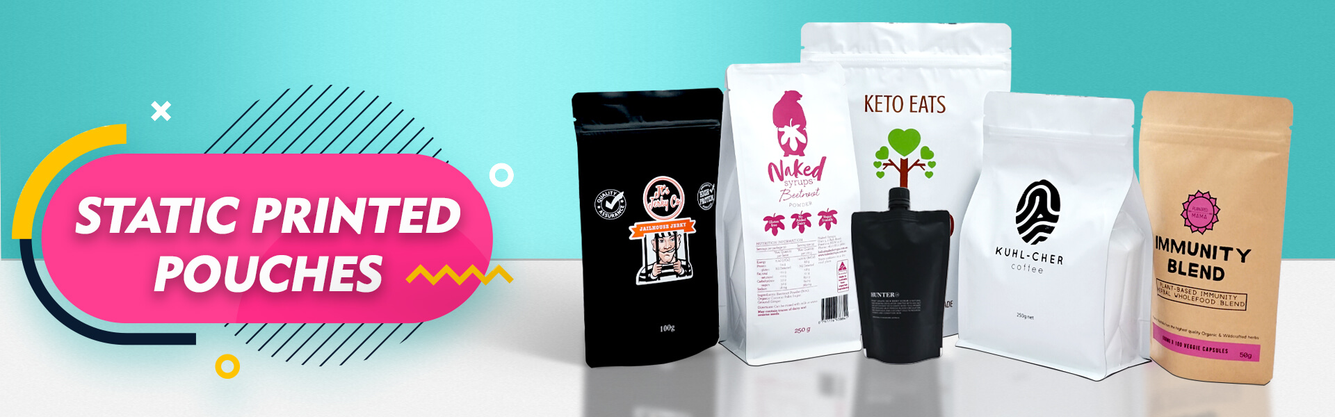 Static Printed Pouches